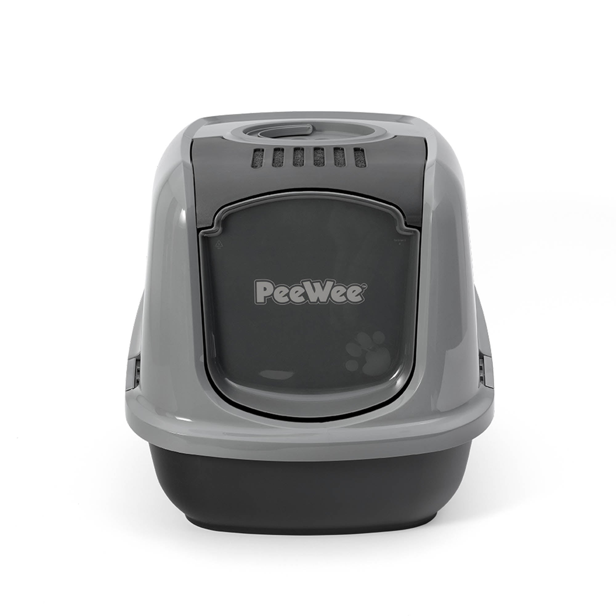 PeeWee EcoDome XXL kuweta z obudową, szary – zestaw startowy + 3 kg żwirku (peletu) drzewnego