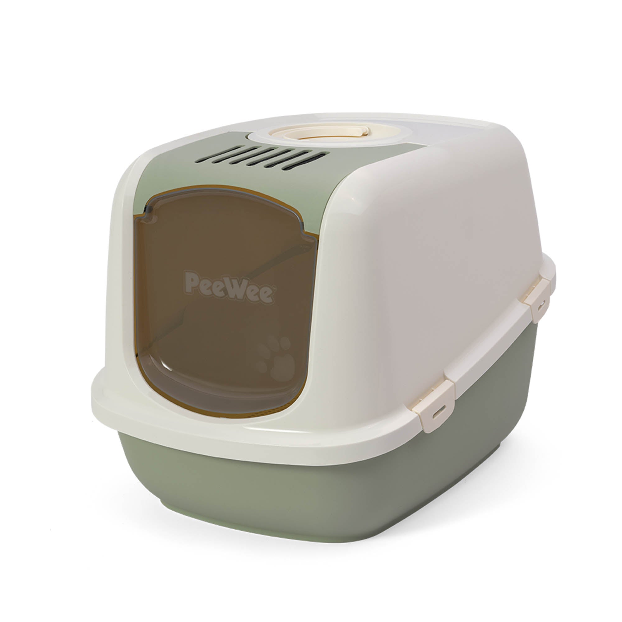 PeeWee EcoDome XXL kuweta z obudową, szałwiowa – zestaw startowy + 3 kg żwirku (peletu) drzewnego