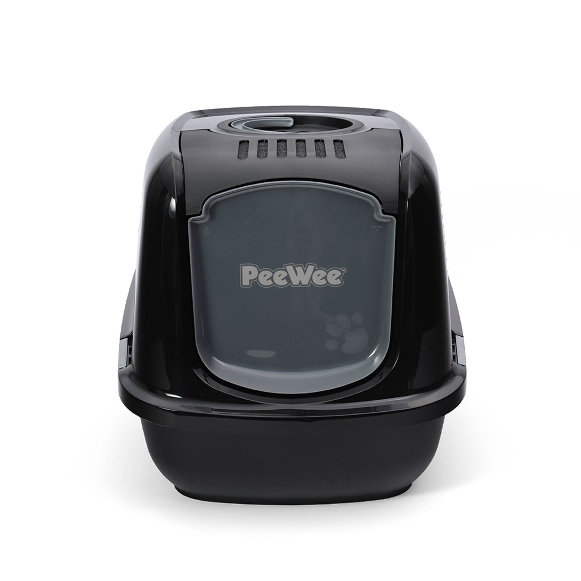 PeeWee EcoDome XXL kuweta z obudową, czarny – zestaw startowy + 3 kg żwirku (peletu) drzewnego