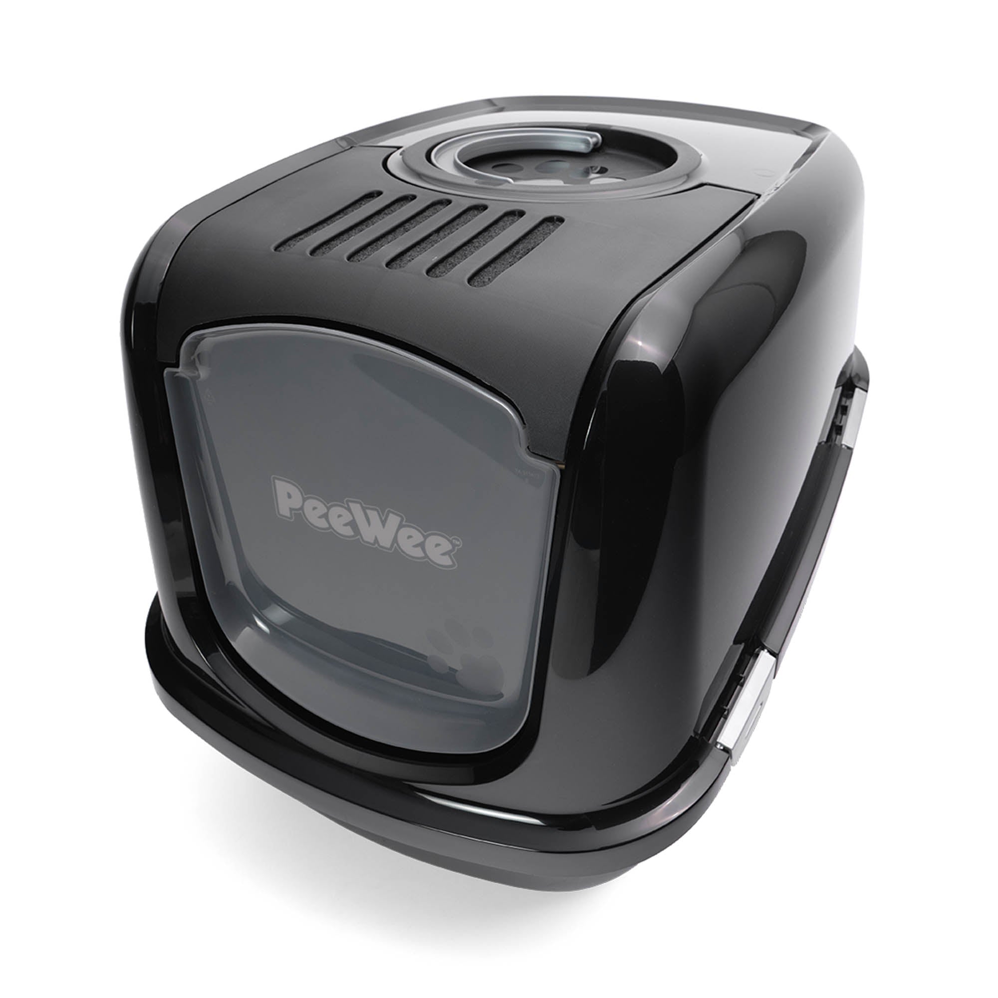 PeeWee EcoDome XXL kuweta z obudową, czarny – zestaw startowy + 3 kg żwirku (peletu) drzewnego