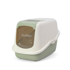 PeeWee EcoHus kuweta z obudową, szałwiowa – zestaw startowy + 3 kg żwirku (peletu) drzewnego