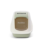PeeWee EcoHus kuweta z obudową, szałwiowa – zestaw startowy + 3 kg żwirku (peletu) drzewnego