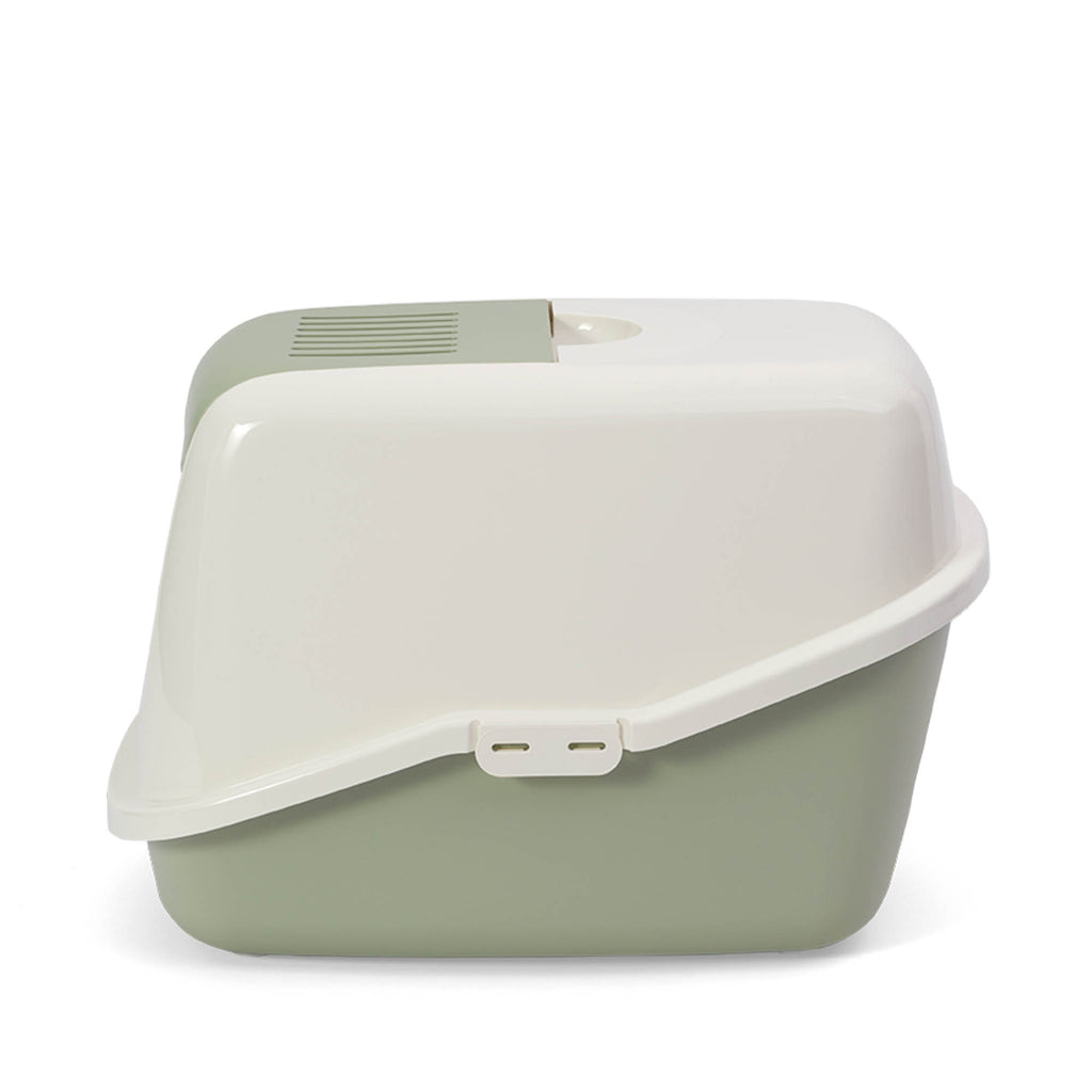 PeeWee EcoHus kuweta z obudową, szałwiowa – zestaw startowy + 3 kg żwirku (peletu) drzewnego